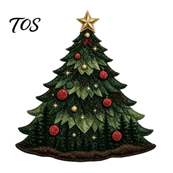 Handmade Quilting Accessories Christmas Patchwork DIY Kit, Holiday Fabric Art Craft Santa Beginner Supplies Snowman Tree Sewing Project for