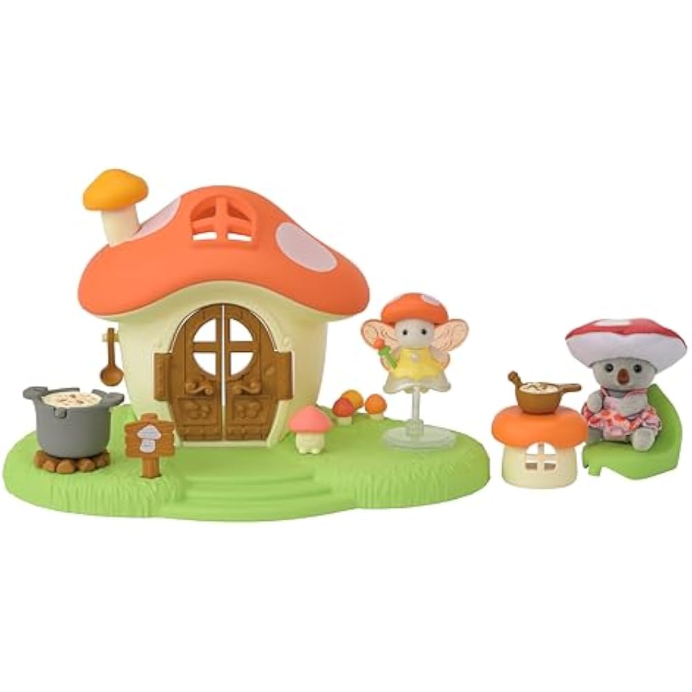 Sylvanian Families [Fairy Mushroom House] F-43 ST Mark Certified Toy Doll House for Ages 3 and Up...