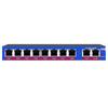 Chuanglixin 8-Port Unmanaged Fast PoE Switch with 2 Gigabit Uplinks, 24V