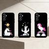Q V-version Unicorn Phone Case For Samsung Galaxy A91,80,73,72 ,71,53,52,32 ,31,22,21s,20,Soft Black Case