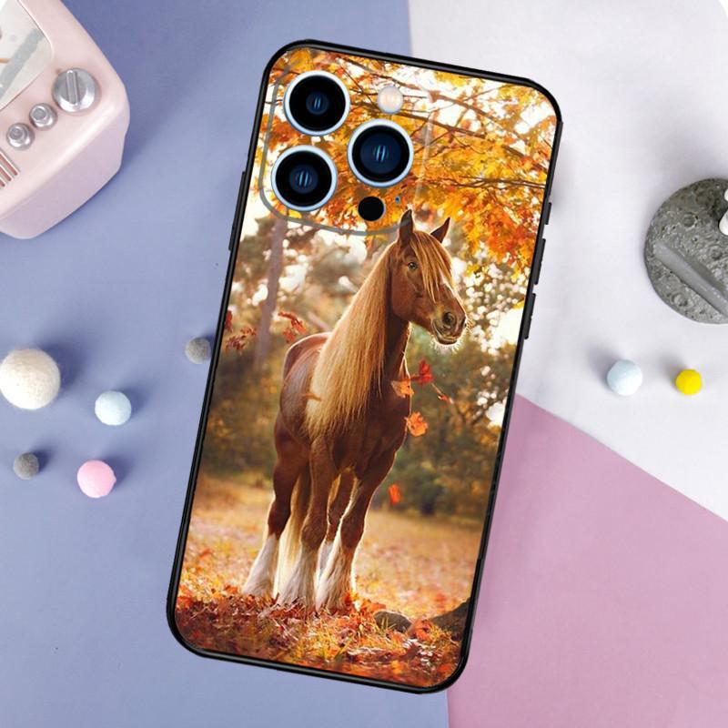Custodia per cellulare Apple iPhone 15 Plus, Custodia per cellulare Animale Cavallo, Verniciata Anti-caduta, Custodia per cellulare Huawei Anti-caduta.