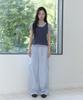 Haebeueoweil Tiny Check Banding Pants (Bl)