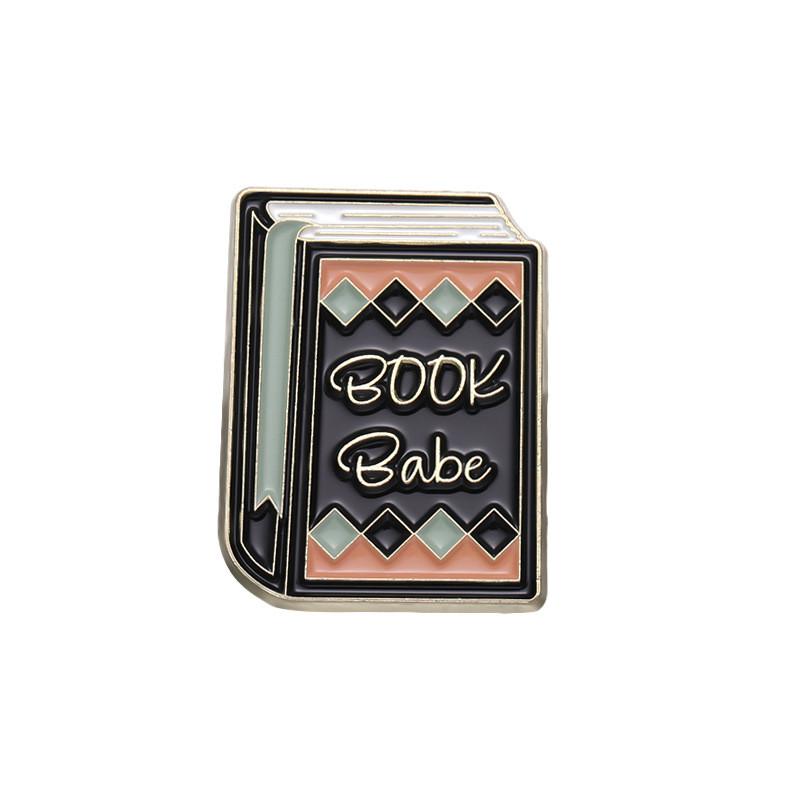 Alloy Stylish Brooch With Playful Cartoon Flowers And Letters Perfect For Unique Fashion Statements