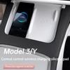 Center Control Console Wireless Charger Anti-Skid Silicone Cover Mat Interior Accessories For 2025-2025 Tesla Model 3 Model Y