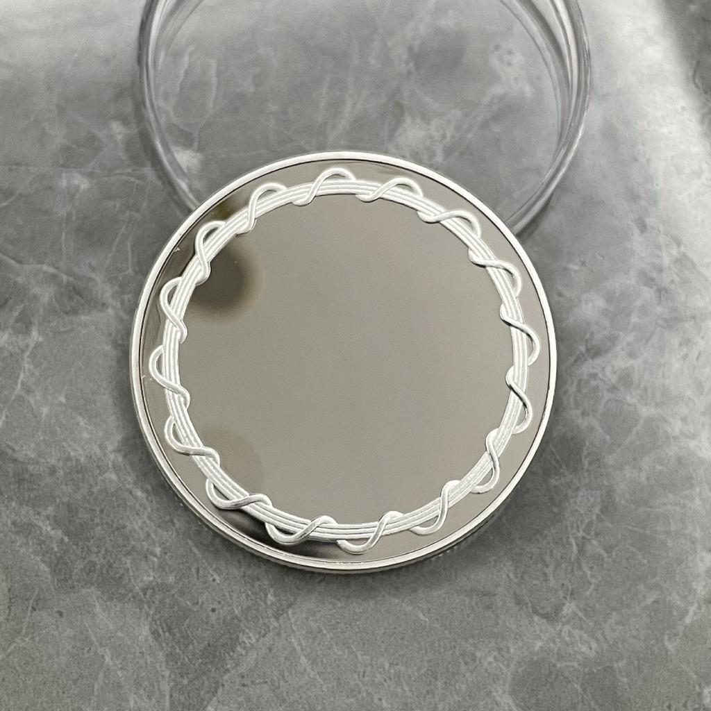 10pcs Blank Coins for Engraving, 1.6 Inch Coin Blanks Laser Engraving for Laser Engraving Stamping with Protection Boxes for DIY Crafts