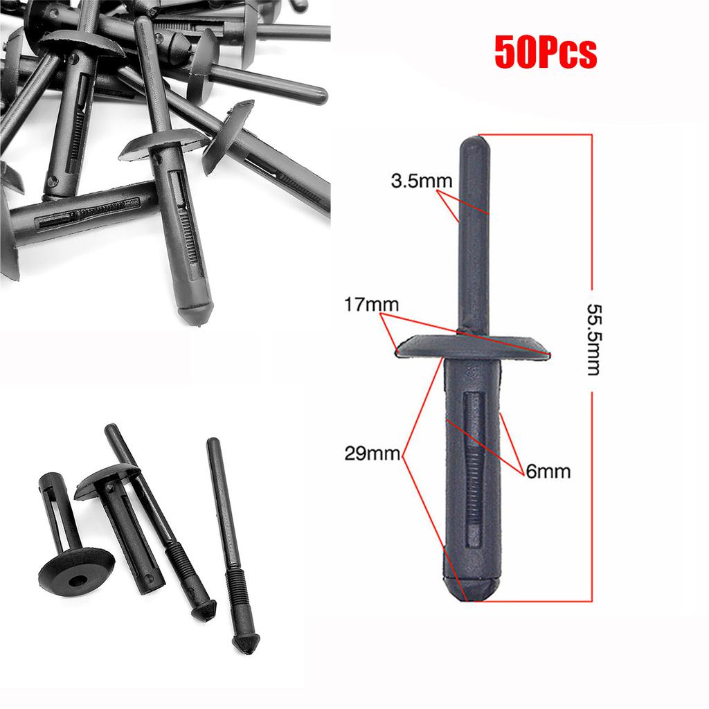 Nylon Plastic Fascia Bumper Rivets Car Body Repair Fastener Push Retainer Clips