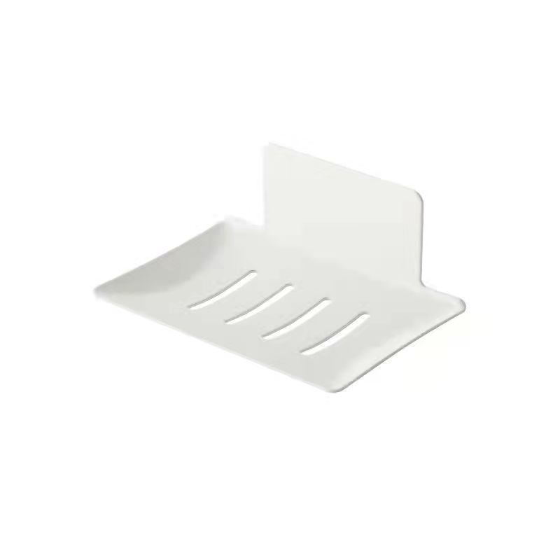 No Drilling Soap Dish Holder Wall Mounted  Sponge  for Bathroom Organizer Kitchen   Metal