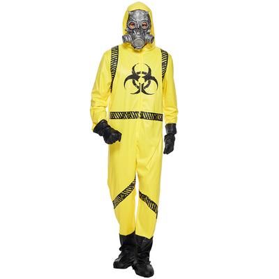 Adult Biohazard Costume Suit Halloween Costume Men Nuclear Radiation Protection Suit for Party Includes Jumper and Mask