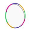 Cerchio Hula in Plastica Colorata Staccabile 50/60cm per Bambini Attrezzo Fitness Sportivo