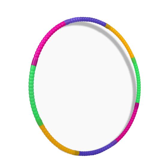 Cerchio Hula in Plastica Colorata Staccabile 50/60cm per Bambini Attrezzo Fitness Sportivo