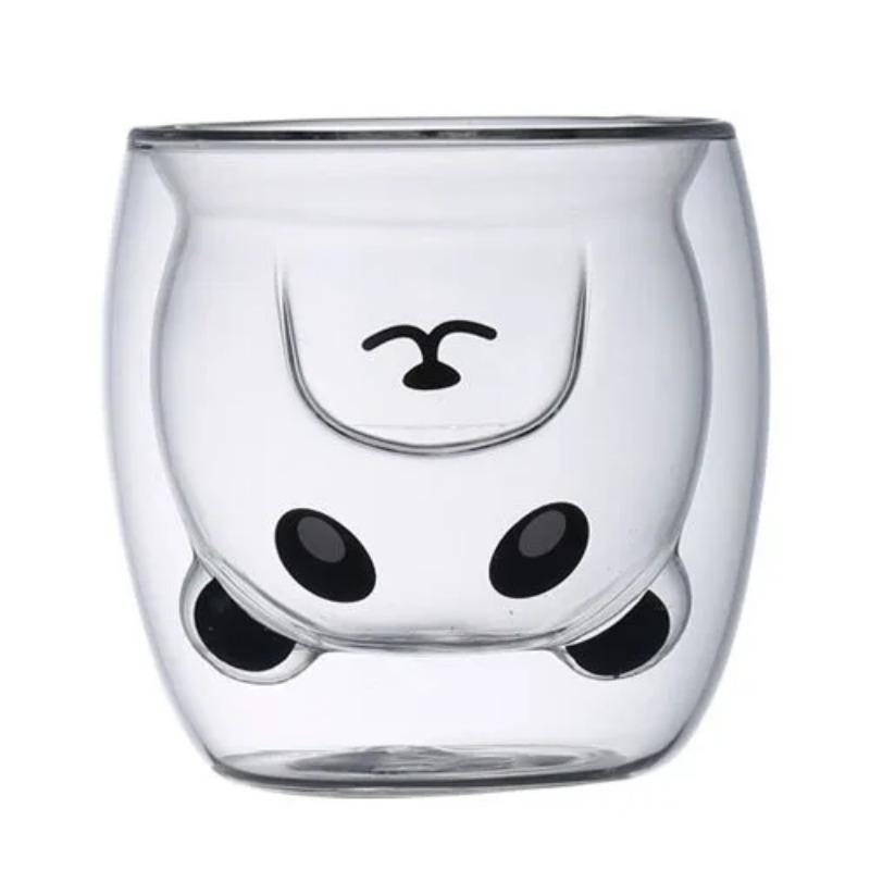 

320 мл Креативний милий ведмідь Кавова чашка з соломинкою Прозора чашка Пиво Молоко Чашки для кави Вода Оптова скляна чашка для напоїв 320ml