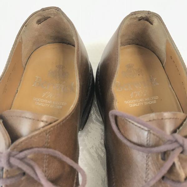 Berwick 1707 Spain Goodyear Welt U-Tip Leather Dress Shoes Men’s 10 28.5 Brown(USED)
