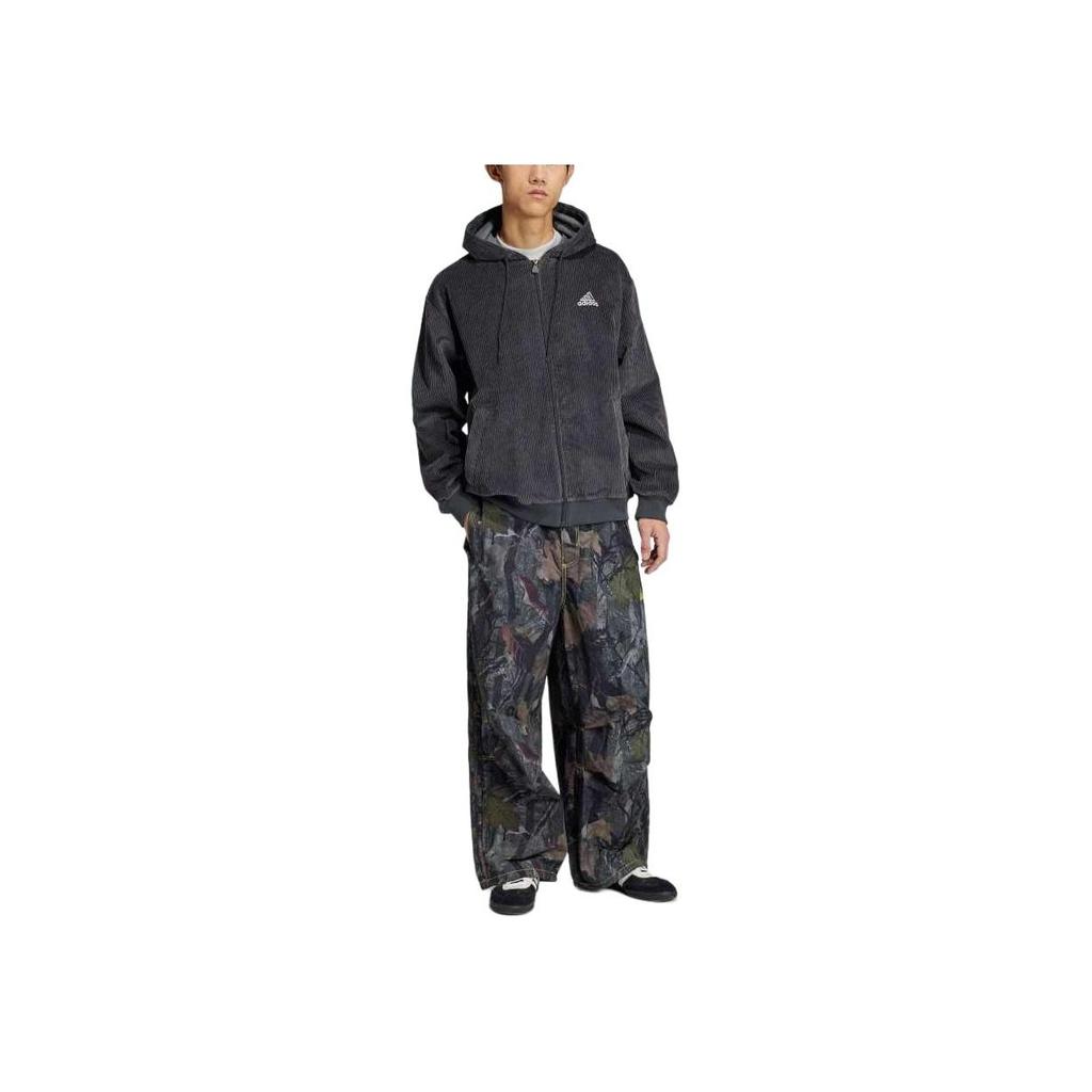 Adidas SS25 Camo Pant Q1 Fashion Versatile Soft Skin-Friendly Casual Pants Men Pants Black JD5403