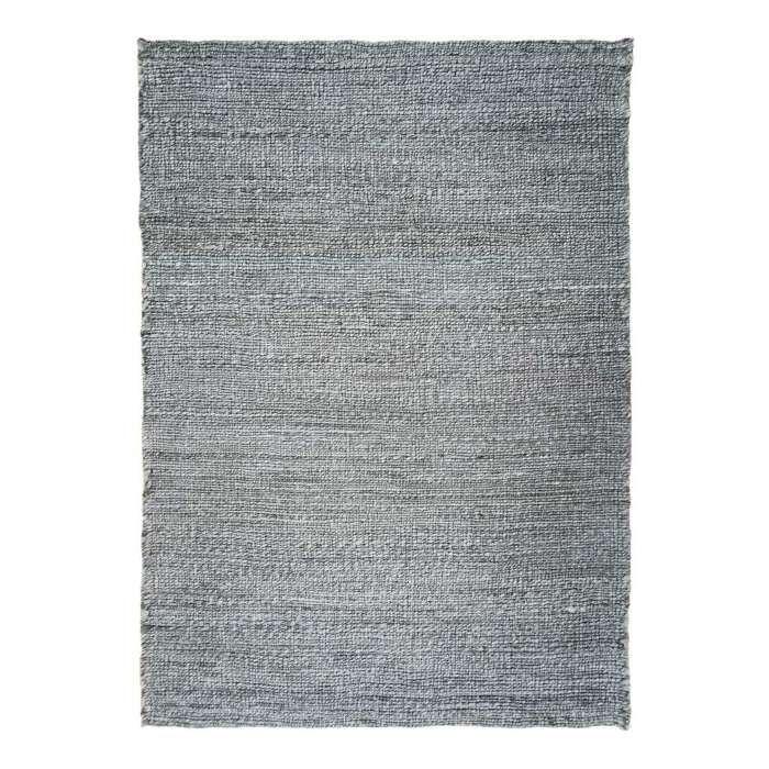 Tapis salon tressé en jute gris 160x230