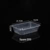 Disposable Transparent Plastic Food Container with Lid