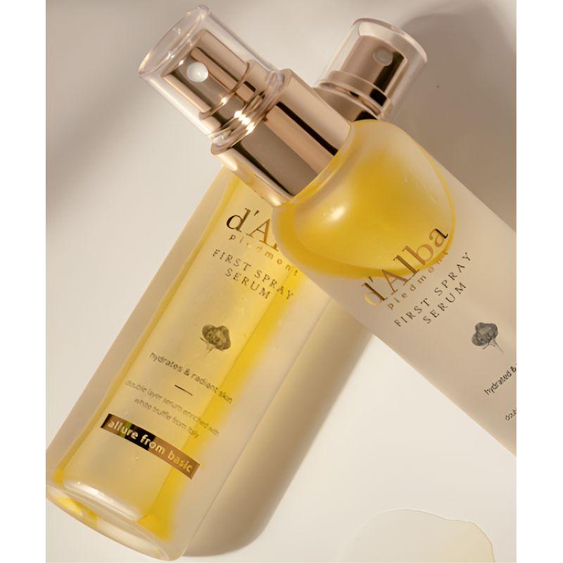d’Alba White Truffle First Spray Serum Set (100ml x 2 + Mild Acidic Gel Cleanser 3ml x 5)