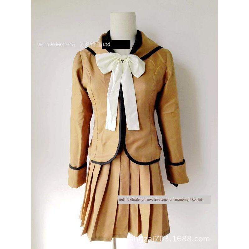 Energetic Maiden Cosplay Costume: Momomiya Nanae Cosplay Uniform Japanese School Uniform Cosplay Women's Outfit