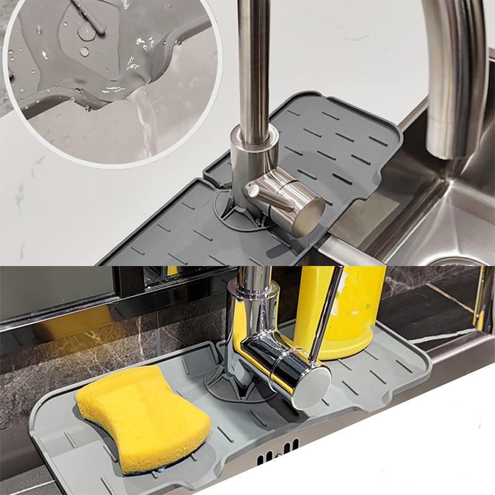 Faucet Guard Kitchen Sink Drain Mat Water Catcher Storage Countertop Protector Household Upgrade Pads