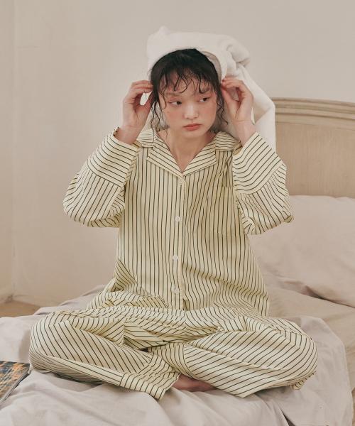 [OGGITT] Unisex Dormitory Bean Stripe Pajama [Shipped from Korea] 100% Authentic