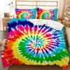 Boho Tie Dye Duvet Cover Set Hippie Bed Sets Blue Purple Colorful Twin Bedding Set Gypsy Queen King Size Polyester Qulit Cover