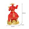 Chinese Cai Shen Statue Feng Shui Decor for Home Office Chinese New Year Gift