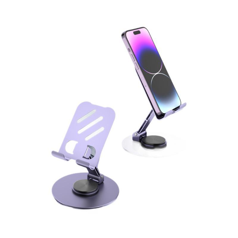 360° Rotating Metal Phone & Tablet Stand for Binge-Watching and Online Classes