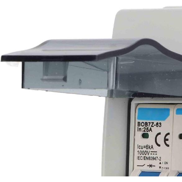 

Вимикач постійного струму 1000 В 25 А Сонячний фотоелектричний ізолятор постійного струму Мініатюрний автоматичний вимикач Перенапруга Перевантаження IP65 Розподільна коробка