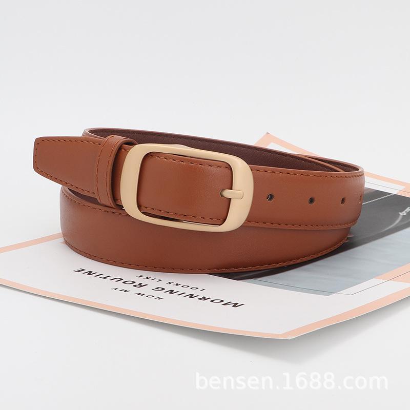 Women S Fashion Pin Buckle Belt For Jeans Casual Versatile Ladies Belt