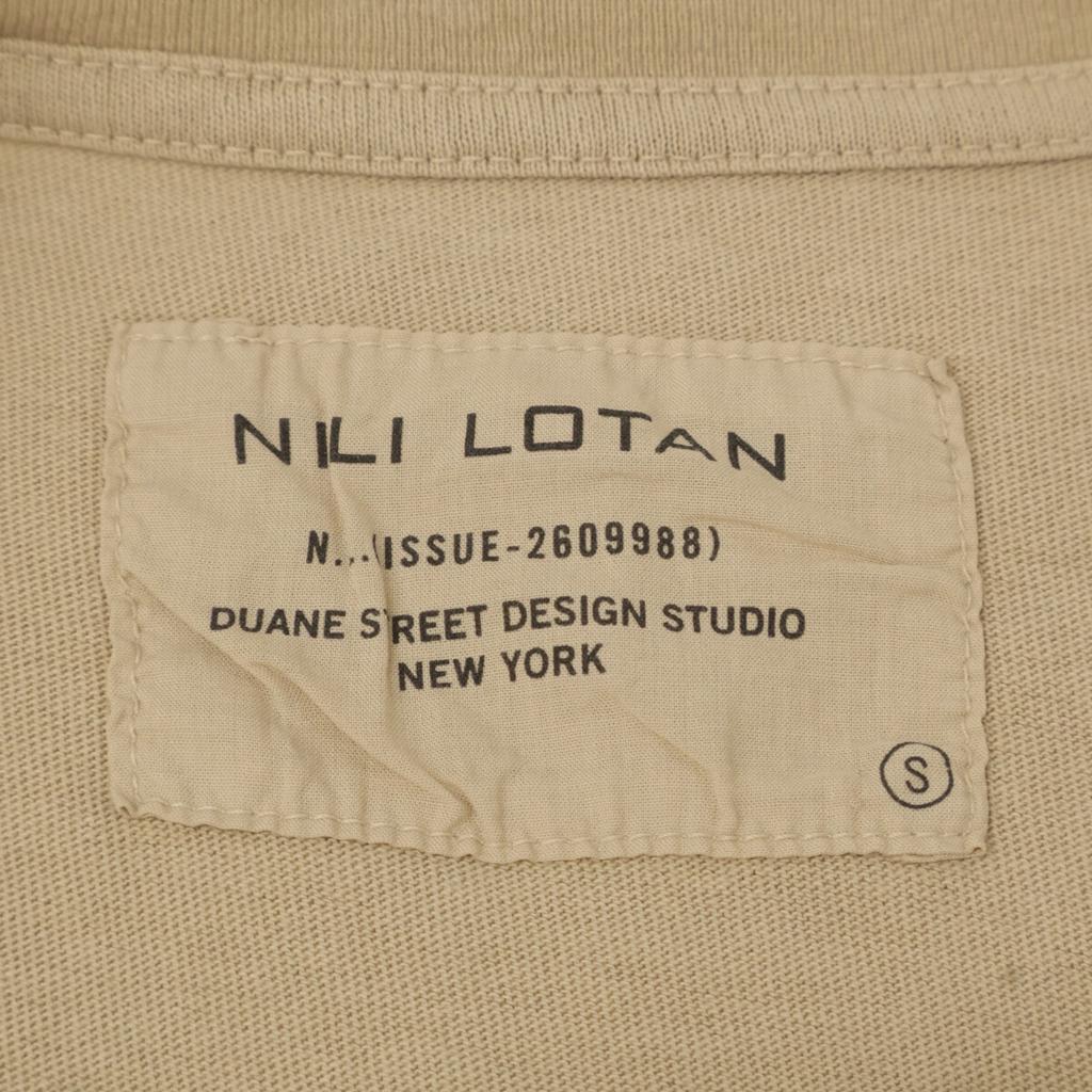 L'Appartement [New] 20-070-570-0006-3-0 NILI LOTAN Product Dyed Crew Neck Short Sleeve T-Shirt Tops 36 beigeUsed