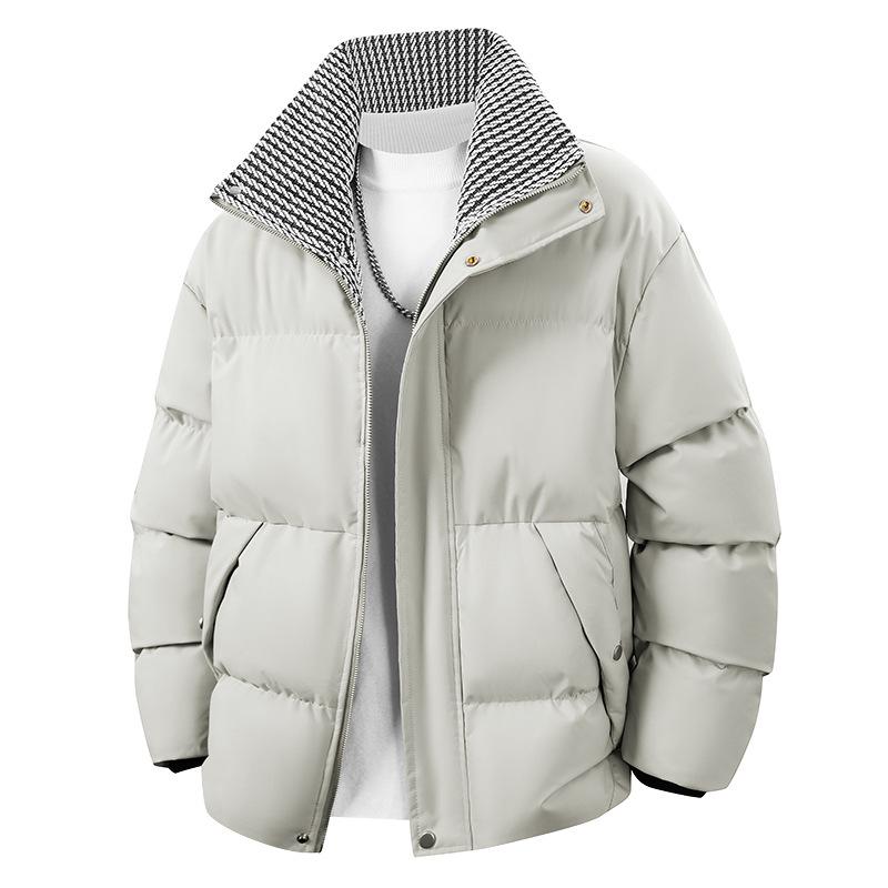 Herren Winter Dicke Baumwolljacke mit Stehkragen 2025