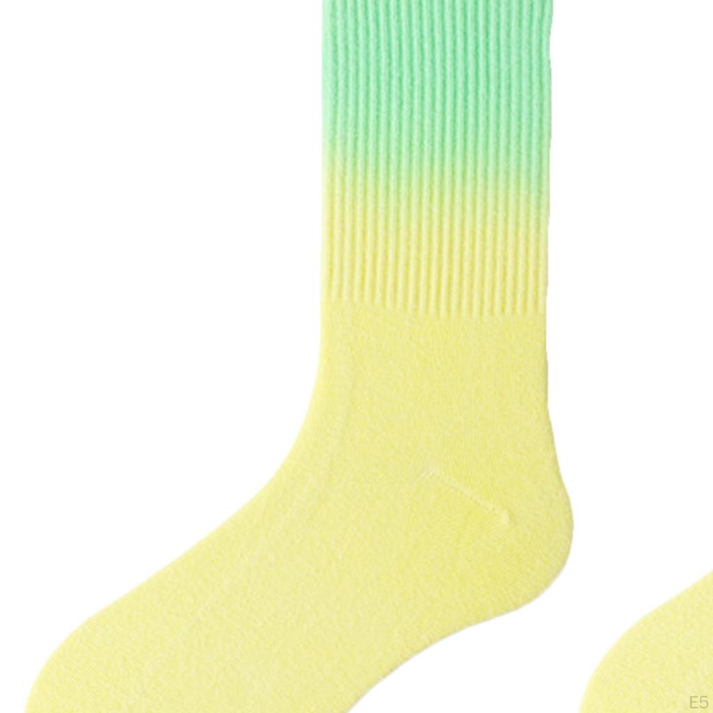 Athletic Tube Long Socks, Gradient Running Breathable Socks Thin