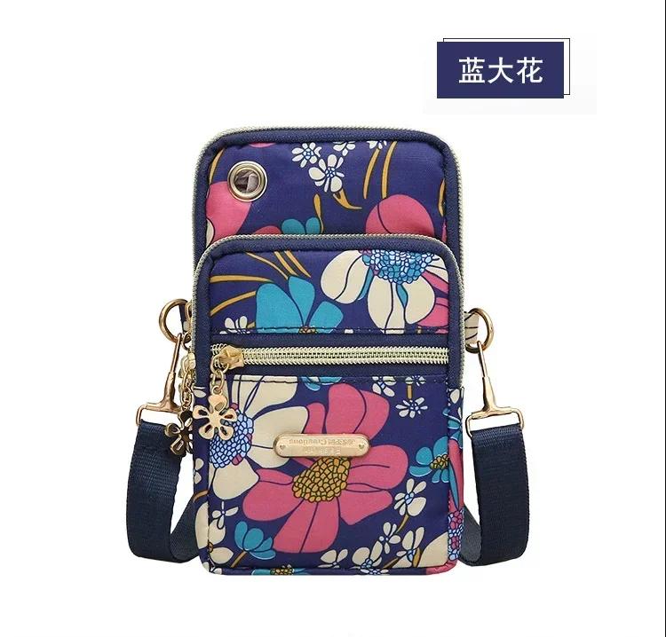 Casual Waterproof Nylon Crossbody Bags Women Messenger Shoulder Bag Female Small Cell Phone Handbags Purses Sports Pouch Bag