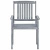 Maison Exclusive - Chaises de jardin lot de 6 Bois d'acacia massif Gris