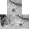 Titanium Steel Geometric Pendant Necklace With Rhinestones For Couples And Adults