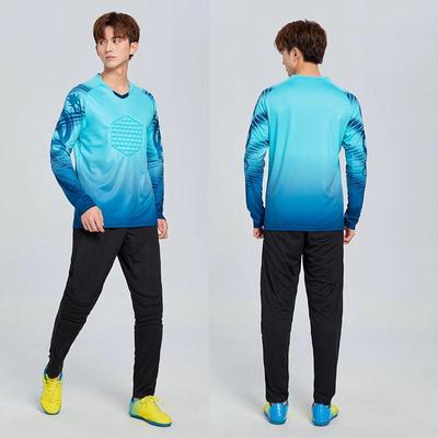 Mens Jersey Football Uniforms Long Sleeve Basketball Suit Set Shirt Trousers