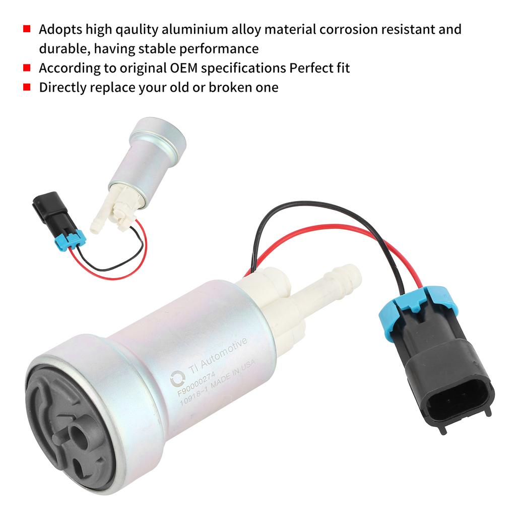 450LPH Fuel Pump & Install Kit for  E85 RACING F90000274 Fit for  Accord/CRX/CR‑V/CIVIC Electrical Fuel Pump