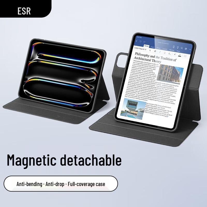ESR Magnetic Folio and Detachable Cases for iPad - 1 Piece