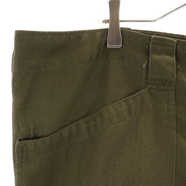 Austrian Army 90s Military Cargo Pants Khaki Button Fly Big Size Men's Used
