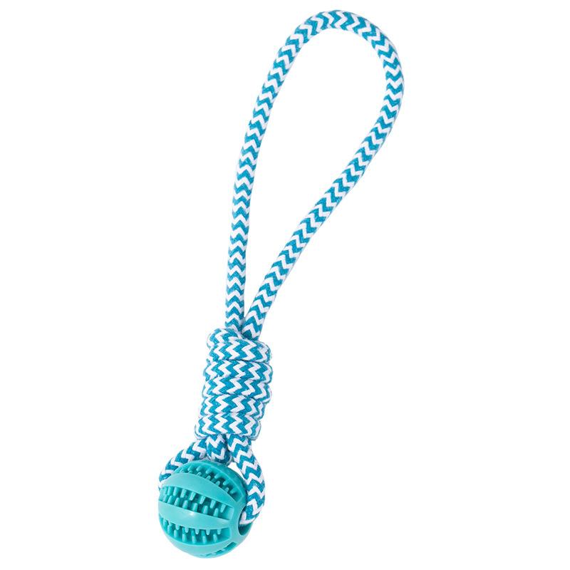 Dog toy interactive tug-of-war rope, durable and chew-resistant, for Labrador, Border Collie, Golden Retriever, French Bulldog, with knot and treat