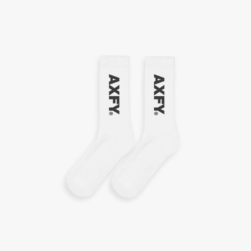 

AXFY AX25-ACC006 Логотипные носки-гольфы - белые white
