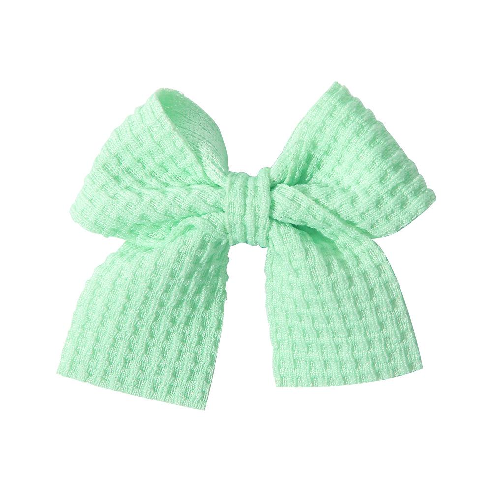 Popular Handmade Fabric Bow Hair Clips for Girls - Macaron Duckbill Style