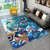 Cute Pokemon PIkachu Cartoon Carpet Rug for Playroom Bedroom Living Room Sofa Home Decor,kid Game Area Rug Non-slip Floor Mat