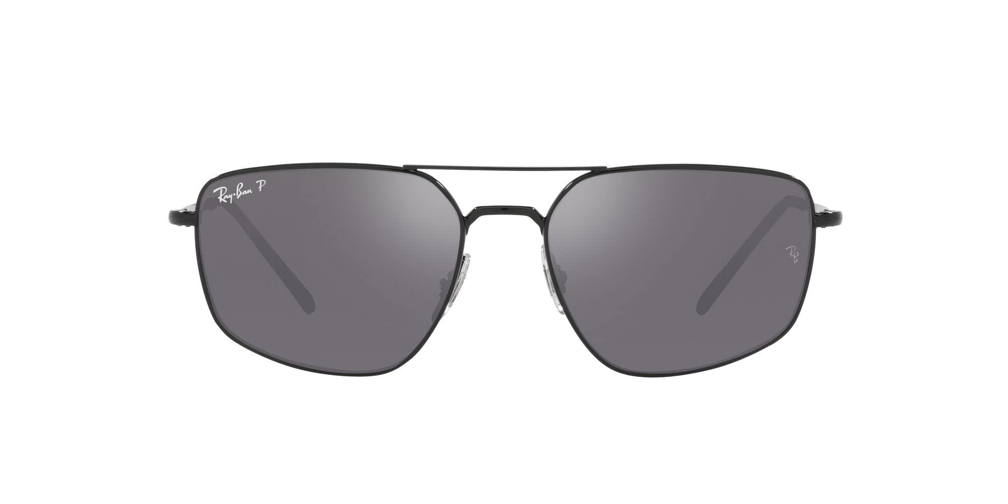 

RB3666 Зеркальные градиентные серые 56 мм мужские солнцезащитные очки Ray-Ban, черная/серая оправа,