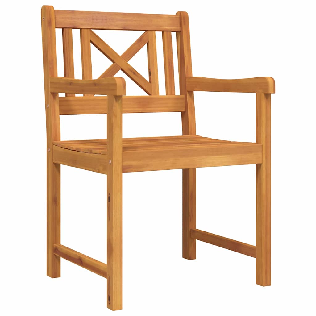 Garden Dining Set 9 pcs Brown Solid Acacia Wood