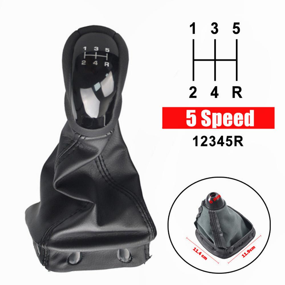 For Mercedes-Benz W168 A Class 1997-2004 5/6 Speed Car Gear Shift Knob Shifter Lever Gaiter Boot PU Leather+ABS 5 Speed