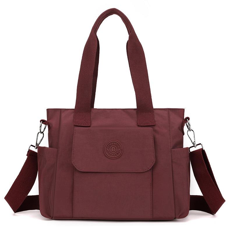 Women's Bag Shoulder Mother Bag Summer New Lightweight Nylon Cloth Printed Bag Fashion Messenger Handbag