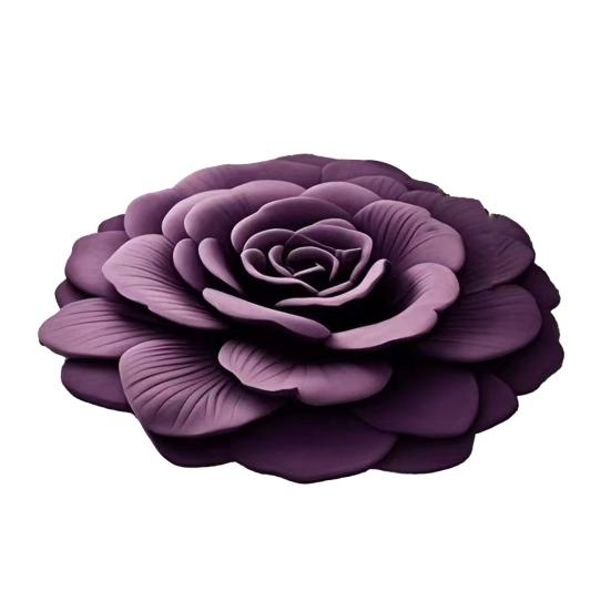 

Коврик для пола 3D цветочный дизайн нескользящая основа придверный коврик гостиная спальня ванная комната кухня впитывающий коврик 60cm темно-фиолетового