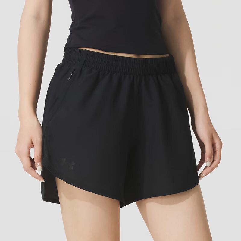 Under Armour Comfortable Breathable Knitted Fashion Three-Quarter Sports Shorts Women Shorts 1383168-002