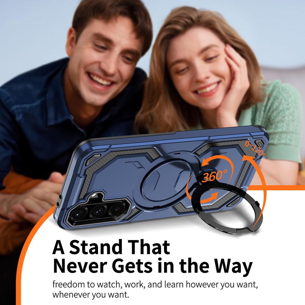 Armor Stoßfeste Hülle für Samsung Galaxy A14 A15 A25 A35 A55 A05S A6 A16 A26 A36 A56 5G Magnetische Halterung Handyhülle Coque Fundas