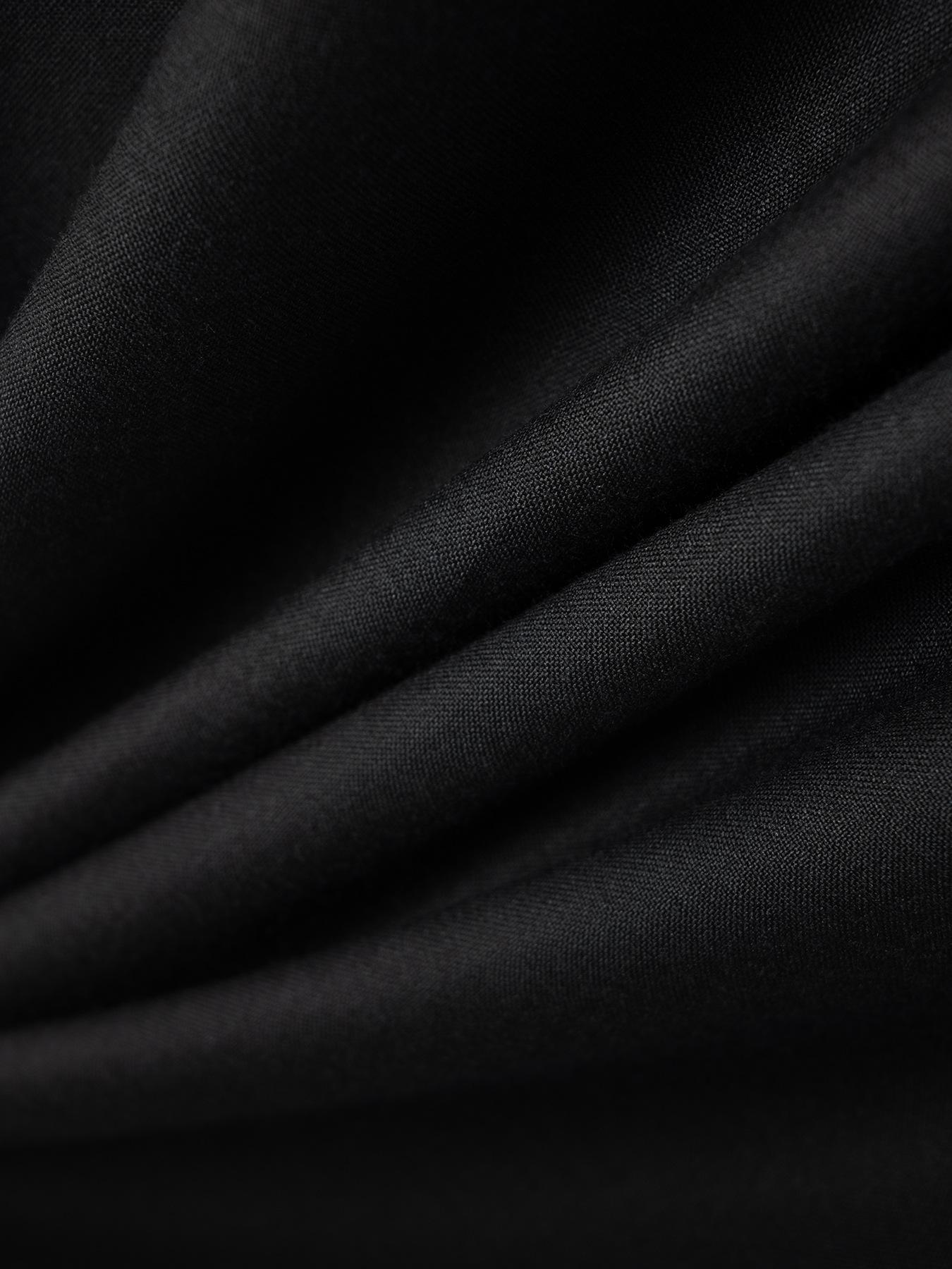 Мужская модная однотонная рубашка с длинными рукавами — фото 14